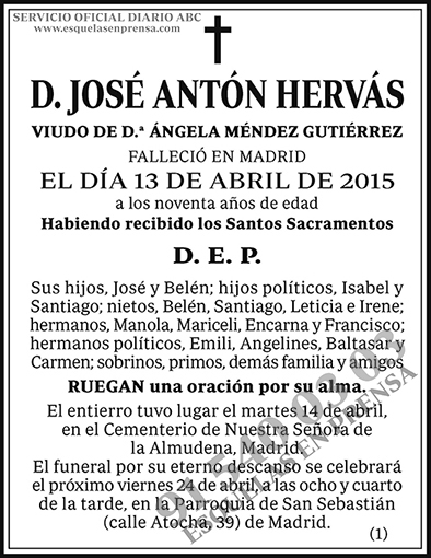 José Antón Hervás